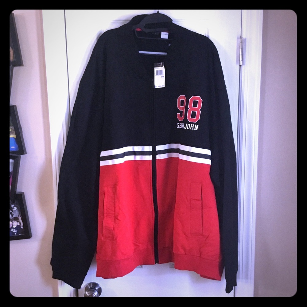 NEW MEN’S PLUS SIZE SEAN JOHN SWEAT JACKET 50% OFF